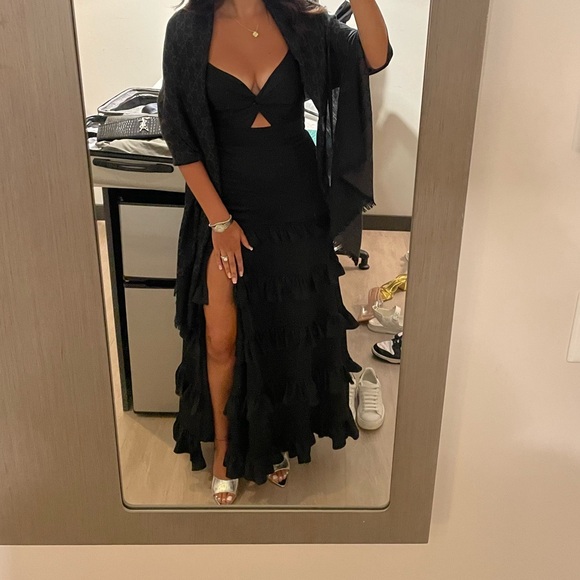 Altar’s State Black Ruffle Dress - Picture 3 of 4